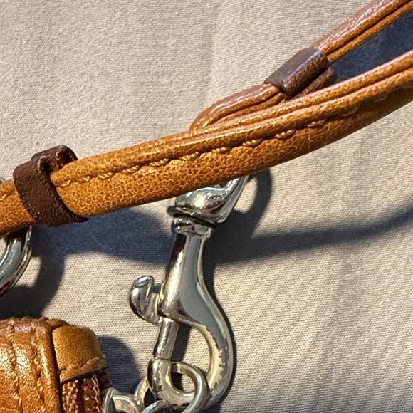 Coach Brown Leather Wristlet - Picture 4 of 6